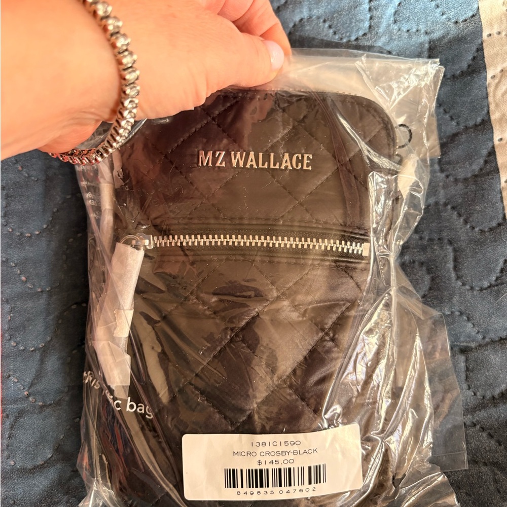 MZ Wallace Black Quilted Crossbody